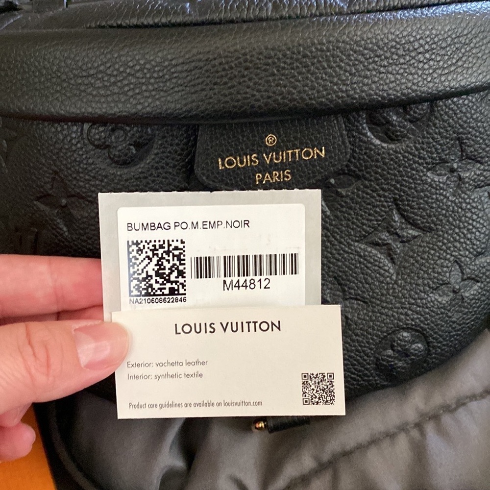 Louis Vuitton emperinte leather bumbag